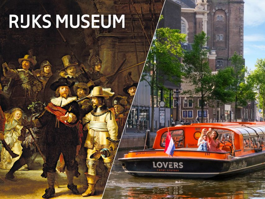 Amsterdam: Rijksmuseum Entry Ticket and Canal Cruise Combo - What the 1-hour Lovers canal cruise is like in practice