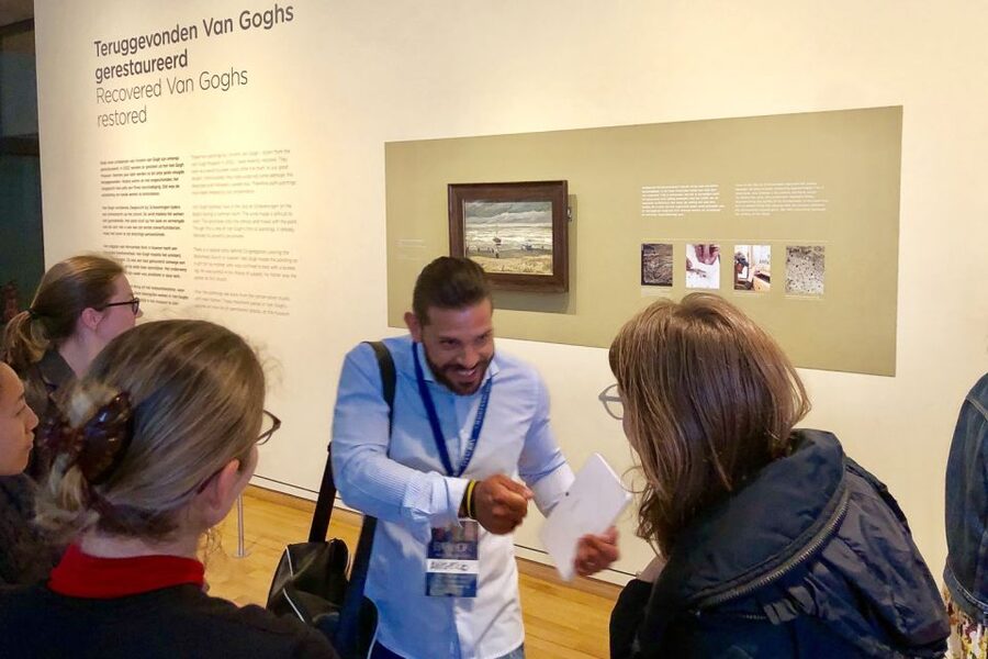 Amsterdam: Van Gogh Museum Masterpieces Tour up to 8 guests - Meeting at Cobra Café: fast start, clear directions