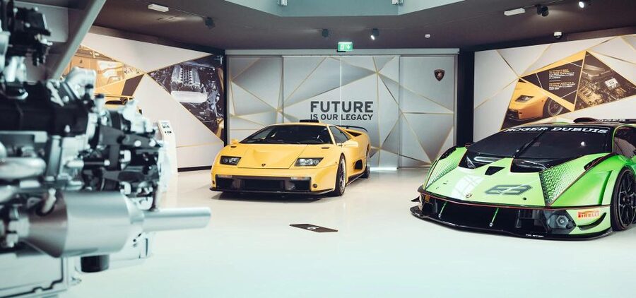 Bologna: Lamborghini Museum Entrance Ticket - Modern Lamborghini Displays: Huracán Performante, Aventador SVJ, and More