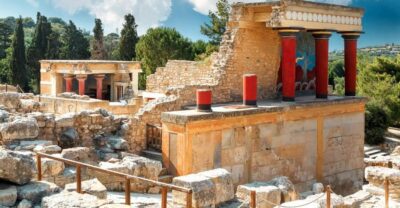 Chania/Rethymno: Knossos Palace & Heraklion City Tour - Palace of Knossos: Where the Minotaur Story Turns Into Stone and Paint