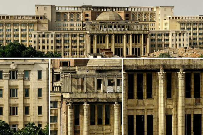 Communism in Bucharest - Landmarks, Museum & Communist Appetizers - Bloc 6: the boulevard in front of the power symbol