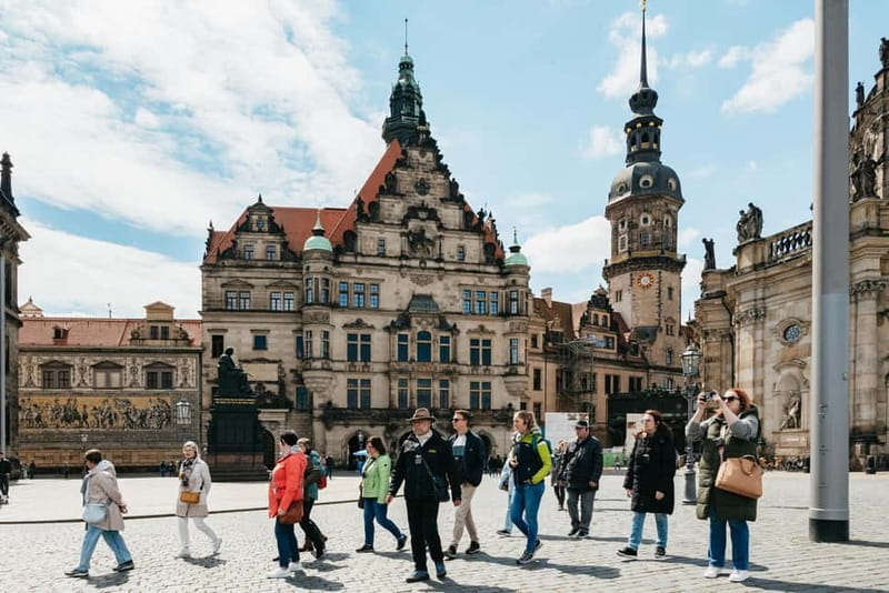 Dresden: Guided Walking Tour and Chocolate Museum Ticket - Baroque Dresden sightlines: Semperoper, the Zwinger area, and Frauenkirche