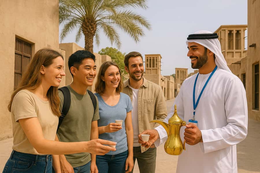 Dubai.Discover Old town,Markets,street food,Abra &Museums - Al Seef Start: Old Dubai Begins Before the Souks