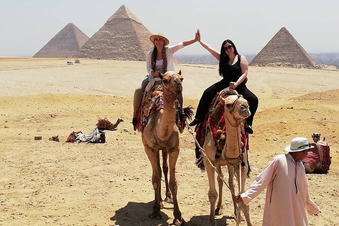 Giza Pyramids, Ride a Camel, Sphinx, Egyptian Museum& Bazaar, Lunch is included. - Egyptian Museum Highlights: Tutankhamun and the Golden Death Mask