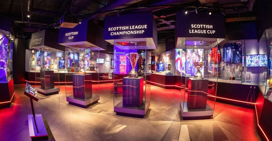 Glasgow: Rangers Football Club Museum - Trophies and 151 years of Rangers milestones