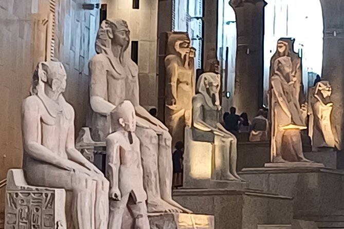Grand Egyptian Museum, Grand staircase, New Galleries, and lunch. - What makes the guide part a real advantage