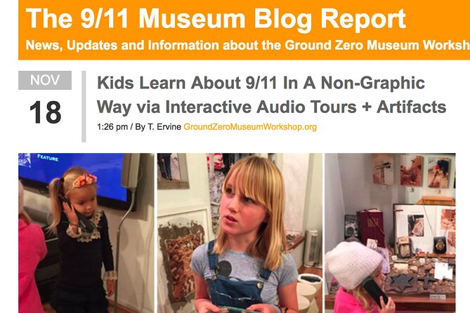 Ground Zero Museum Workshop Tour - Guided walkthrough plus a 15-minute video to set the timeline