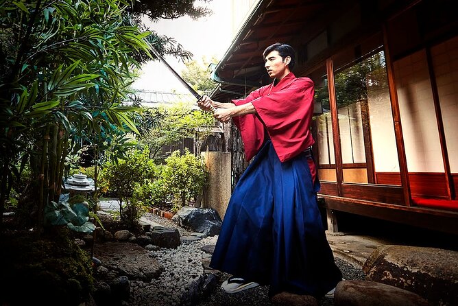 Kyoto Sword Experience - includes Museum Ticket/Ninja Experience - Iaido technique with a blunt replica sword: what you actually learn