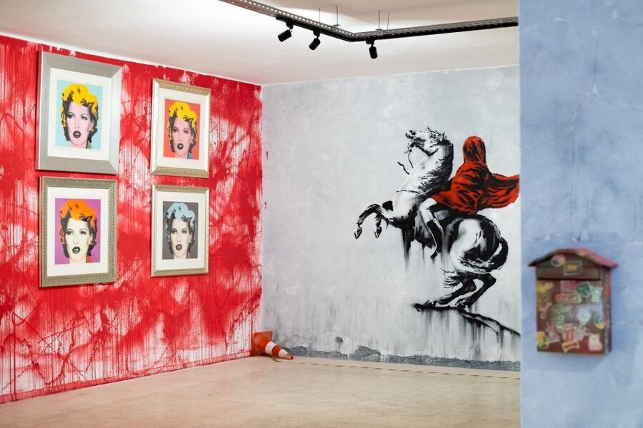 Lisbon: Banksy Museum Permanent Exhibition Entry Ticket - Seeing Girl with Balloon and Sweep It Under the Carpet up close
