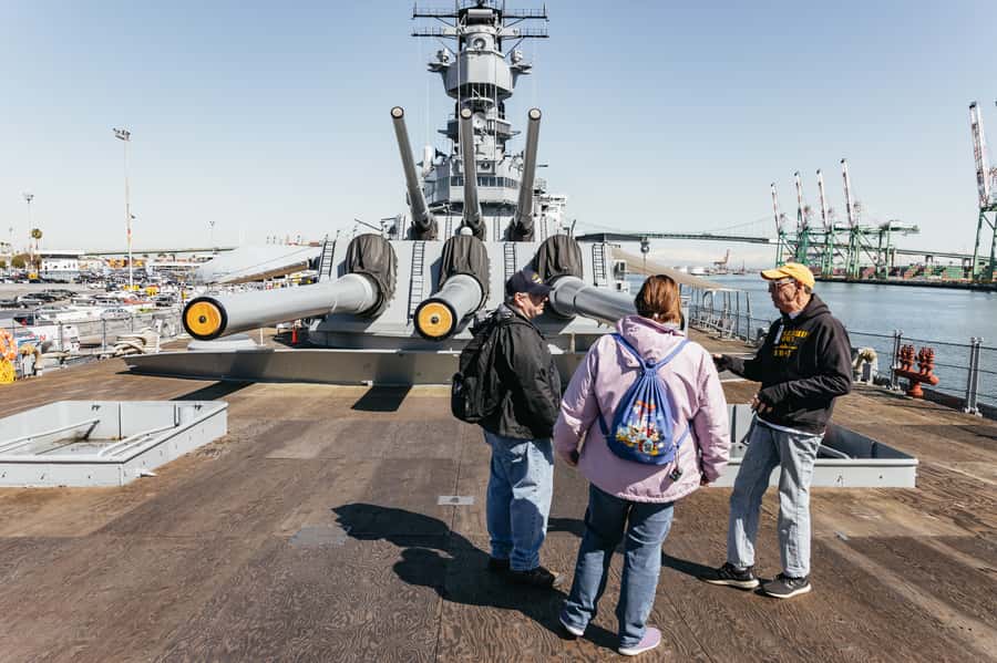 Los Angeles: Battleship Iowa Museum Ticket - First step onboard: safety briefing and getting your bearings fast