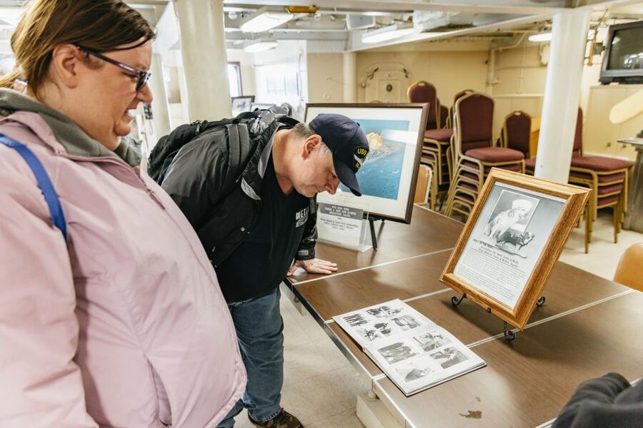 Los Angeles: Battleship Iowa Museum Ticket - Down to narrow decks and the 5-inch gun mount area
