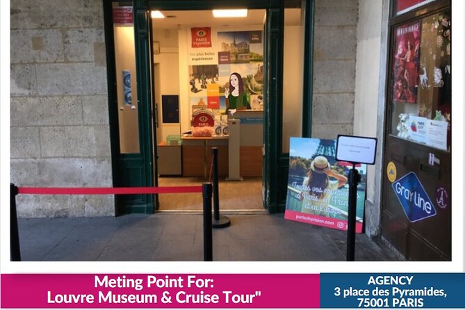 Louvre Museum and Seine River Cruise Tickets by e-mail - Tickets by Email and the QR Code Pick-Up in Paris