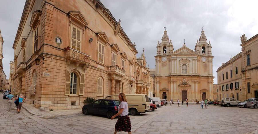 Mdina: St. Paul's Cathedral and Mdina Museum Entrance Ticket - St. Paul’s Cathedral: inlaid marble floor and a frescoed ceiling you can read with your eyes