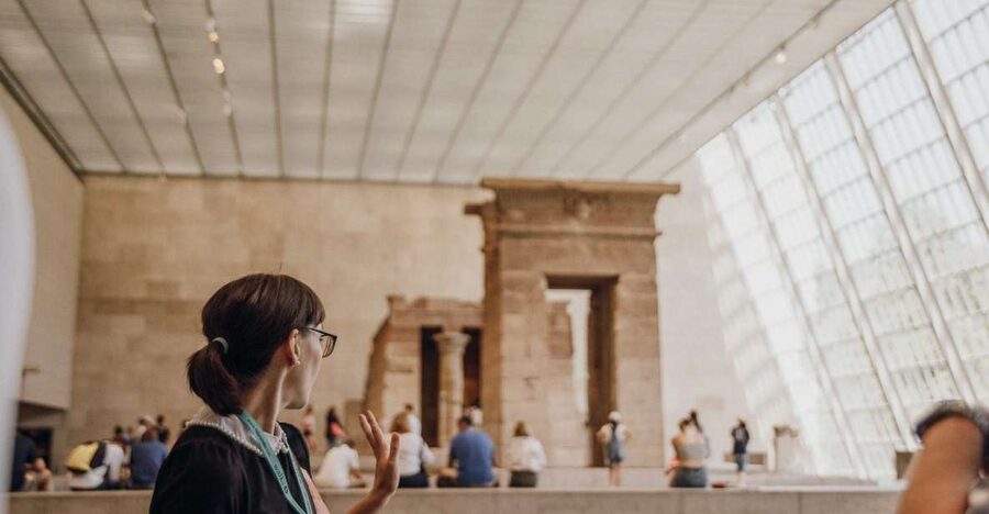 NYC: Extended Tour of the Metropolitan Museum of Art - Temple of Dendur: walking into Egypt with the story behind the stones