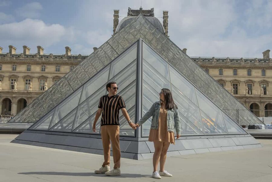 Paris: Private Photoshoot Outside the Louvre Museum - The Louvre Photo Stop: Getting Real Angles in Real Paris Crowds