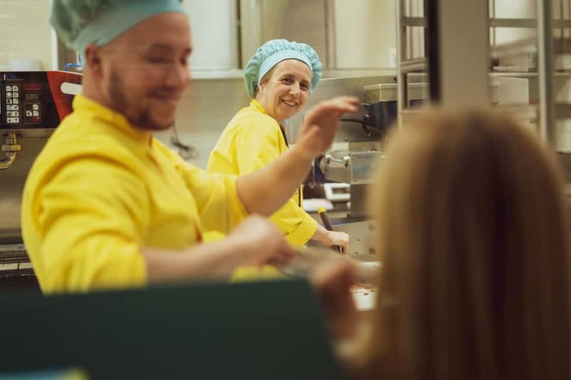 Porto: Chocolate Museum - Unwrap the Secrets of Chocolate - The Vinte Vinte factory moment: watching production without the mess