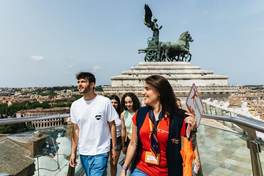 Rome: Altar of the Fatherland Elevator and Museum Tickets - The Panoramic View App Audio Guide: Make the 360° Make Sense