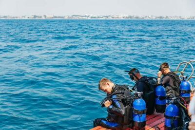 Side: Scuba Diving, Underwater Museum, 2 Dives incl. Lunch - From your hotel to the harbor: the first moving piece