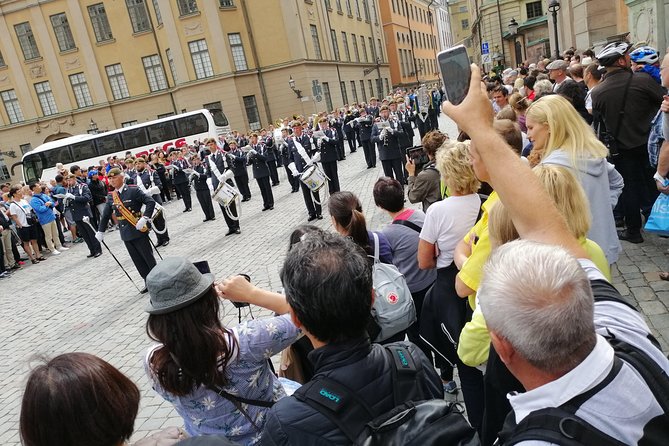 Stockholm Old Town and the Vasa Museum, a Small Group Walking Tour. - Royal Palace outer courtyard and Slottsbacken views