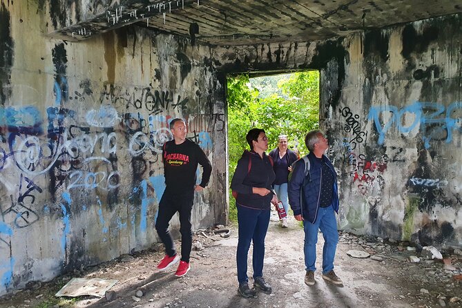 Tunnel Museum: Bosnian & Yugoslav Wars Tour with War Veteran - Yellow Fortress: old Ottoman views toward Soldiers Cemetery and the first president’s resting place