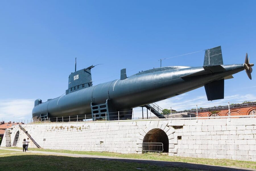 Venice, Submarine Enrico Dandolo and Naval History Museum - Cold War steel in the Venice Arsenal: the Enrico Dandolo